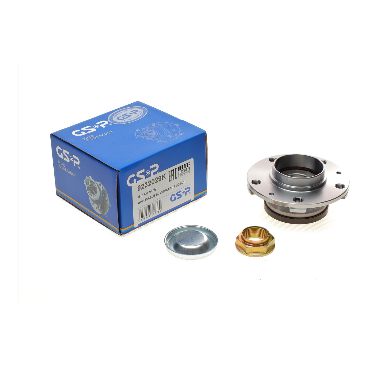 Підшипник маточини (задньої) Peugeot 407 04-11/508 10-18/607 00-11 (+ABS)(к-кт) GSP