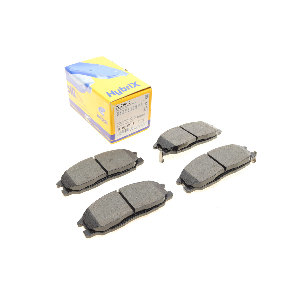 Колодки гальмівні (передні) Hyundai Santa Fe/Trajet 00-12/Ssangyong Actyon/Kyron 05-/Rexton 02- Metelli