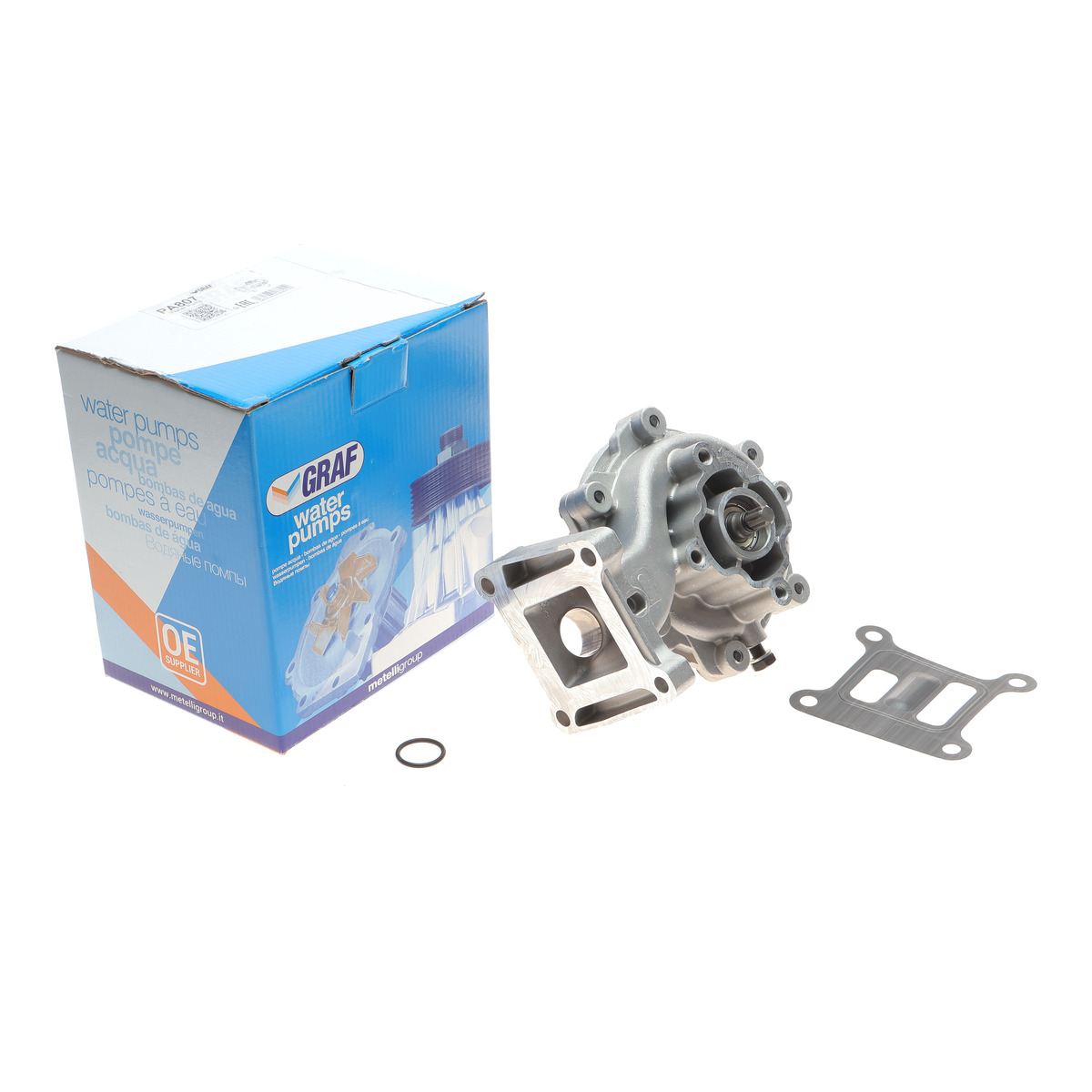 Помпа води Ford Transit VII 2.0DI/TDCi 00-06/Mondeo III 2.0/2.2TDCi 00-07 (B/B) (8 лоп.)(з корпусом) GRAF