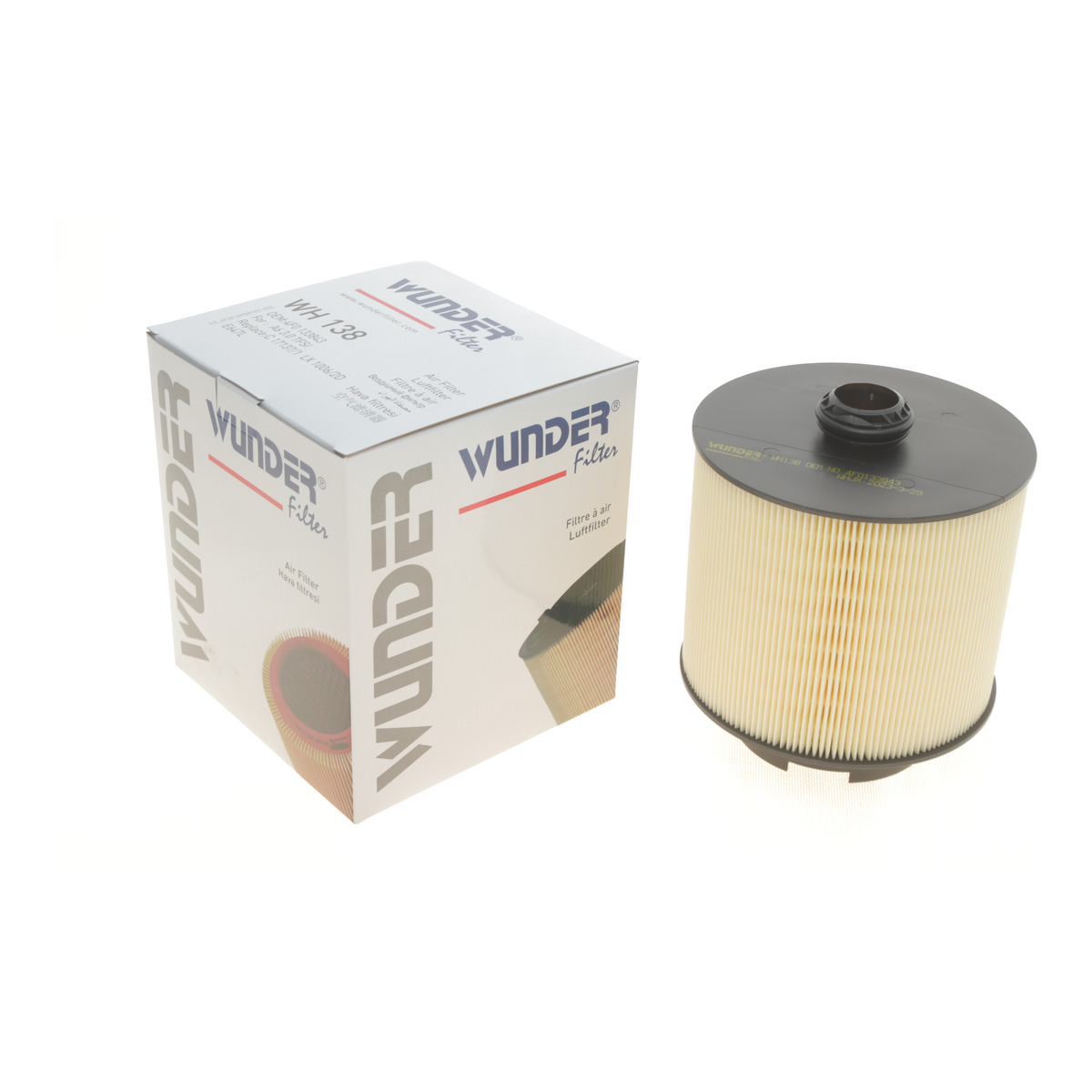 Фільтр повітряний Audi A6 2.4-4.2 04-11 Wunder Filter