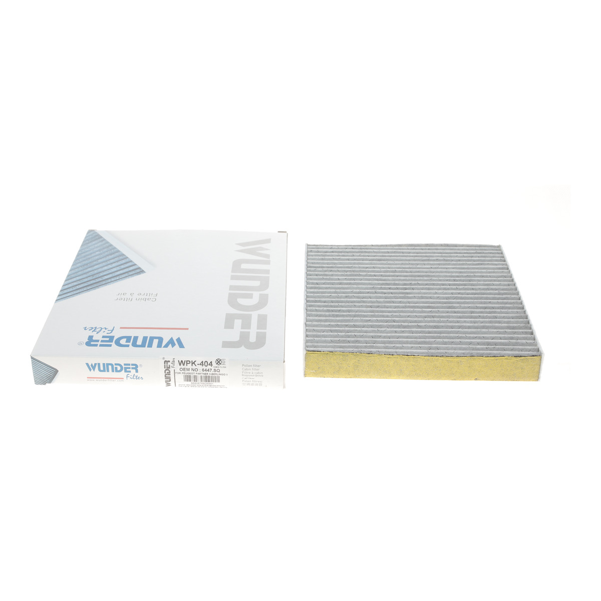 Фільтр салону Citroen Berlingo/Peugeot Partner 1.1-2.0HDI -08 (вугільний) Wunder Filter
