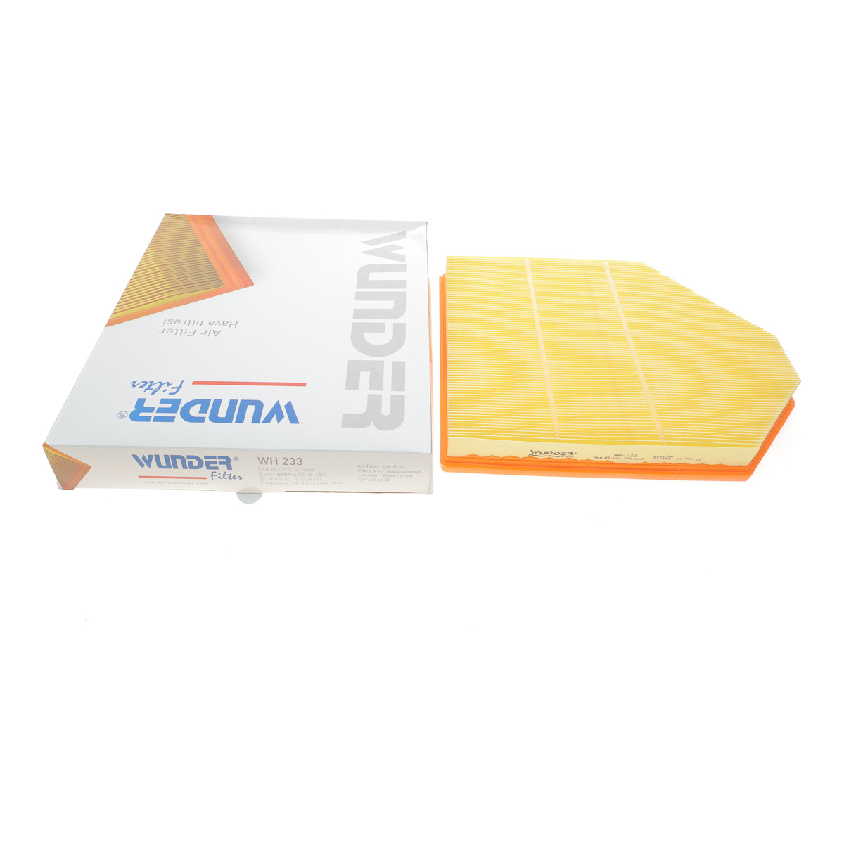 Фільтр повітряний BMW X3 (F25)/X4 (F26) 11- (benzin) Wunder Filter