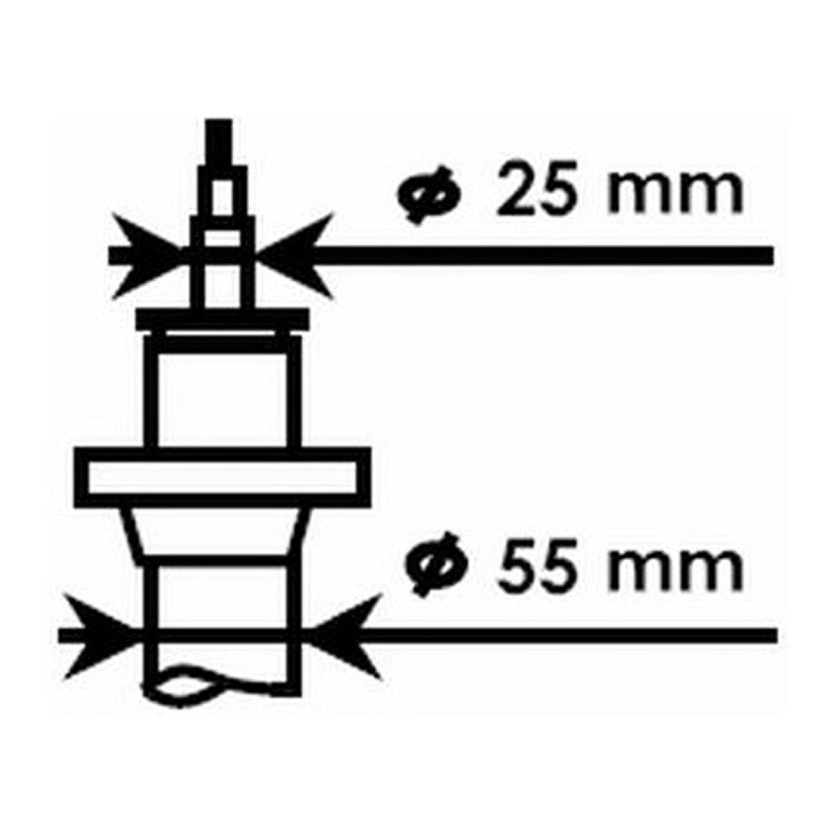 Амортизатор газомасляний AUDI A3 (8P),LEON II,TOLEDO III,SKODA OCTAVIA II,VW CADDY,GOLF V, KYB (335808) KYB Industry