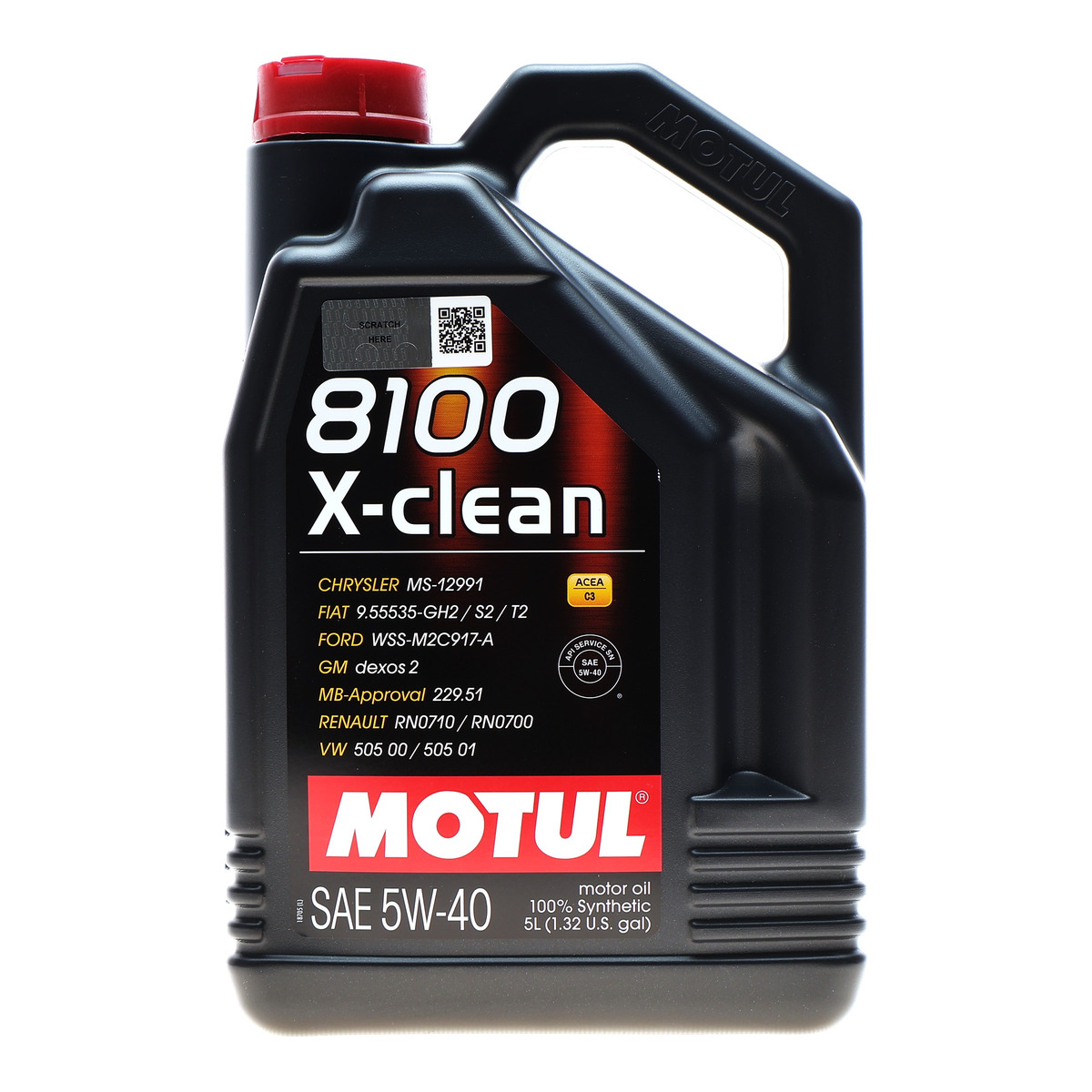 Олива 5W40 X-clean 8100 (5L) (LL-04/MB 229.51/505 00/505 01) (102051) Motul