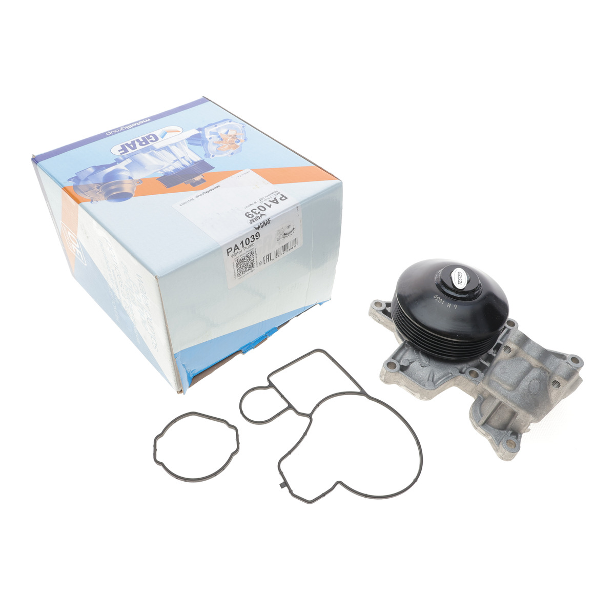 Помпа води BMW 1/3/5/X1/X3 116d/118d/120d/123d/318d/320d/520d/2.0d/xDrive 07-15 (B/B) (6 лоп)(6 кан) GRAF