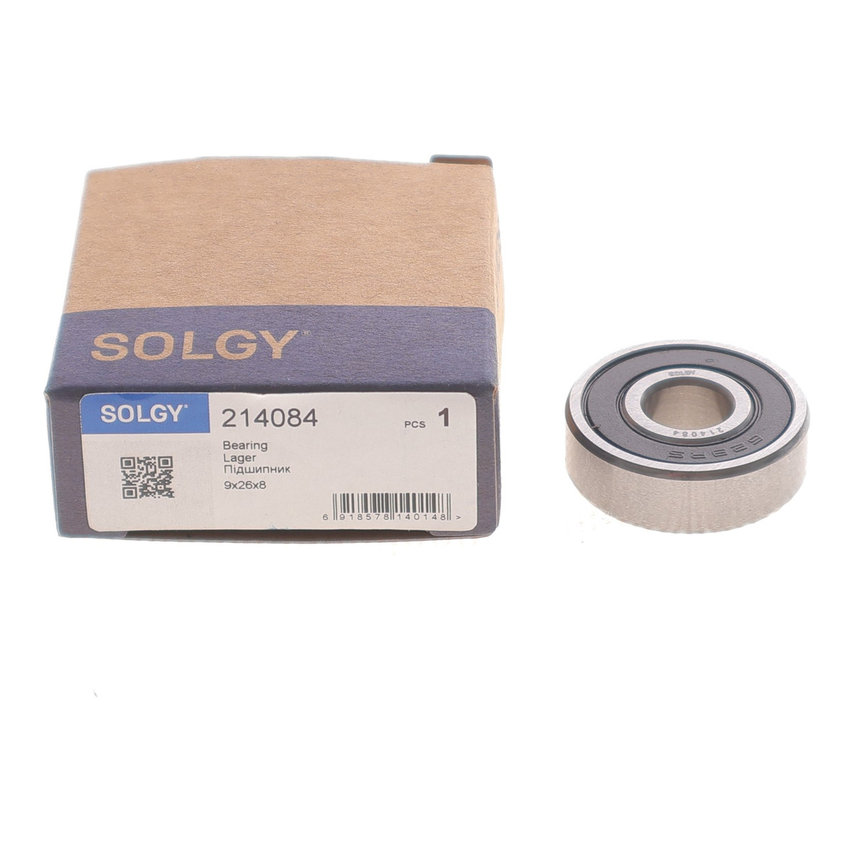 Підшипник (9x26x8) Solgy