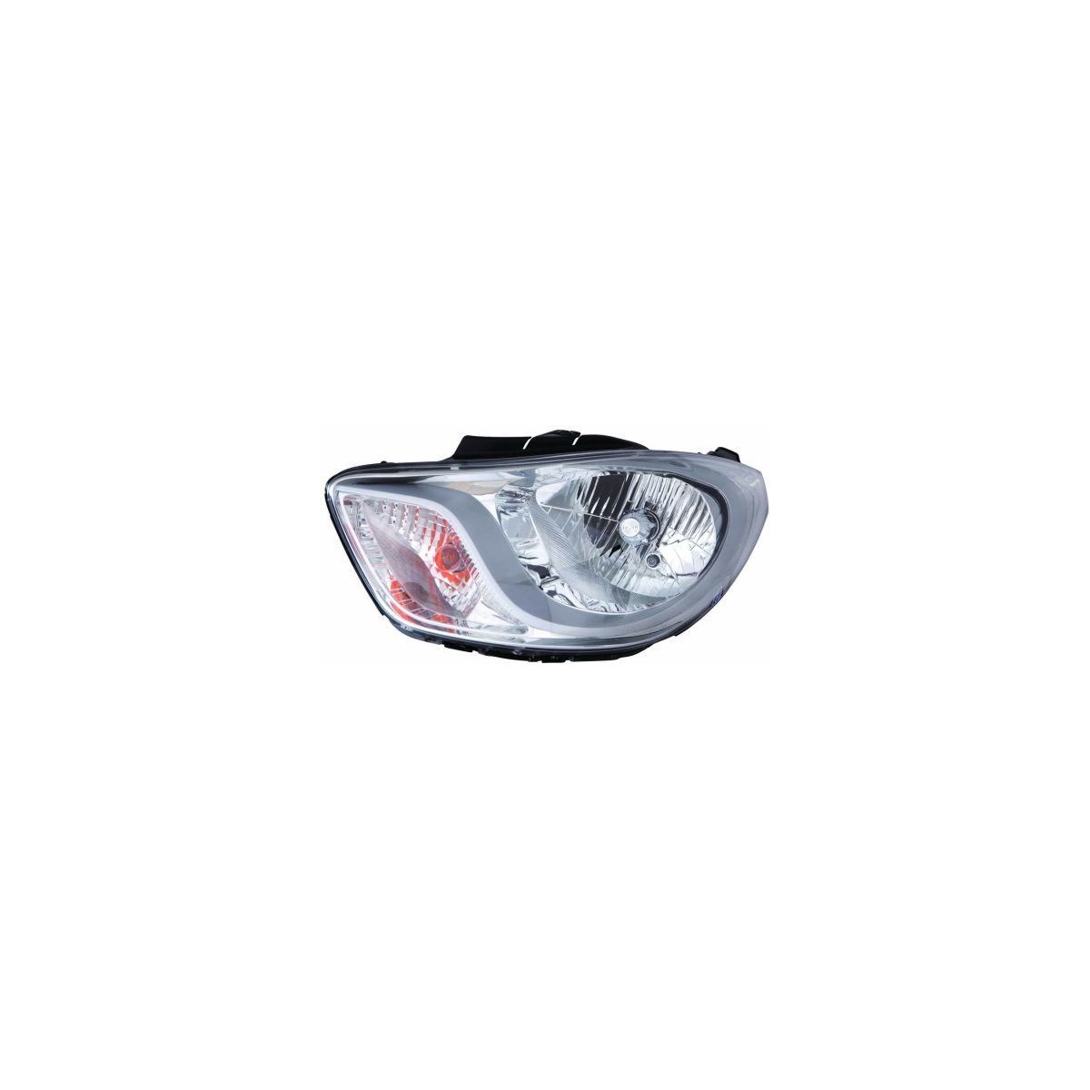 HY I10 10-14 Фара передня ліва електричне регулювання + мотор H4/PY21W/W5w хром