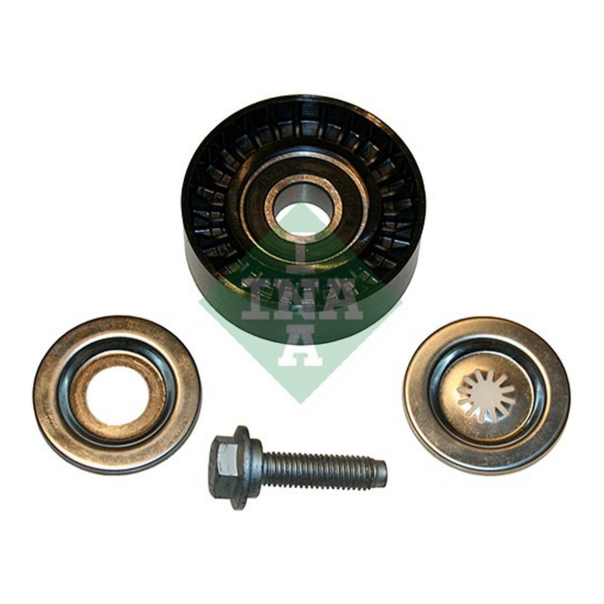 Ролик генератора Mitsubishi Lancer/Outlander/Jeep Patriot 06- (натяжний) (24.5x70) Schaeffler INA фото 2