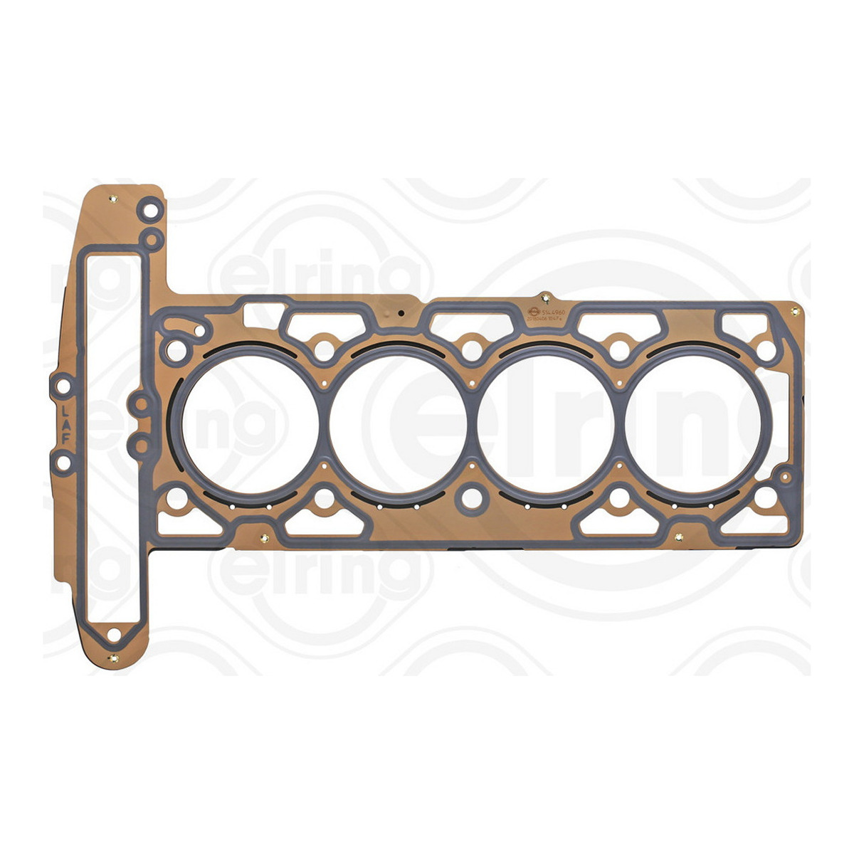 Прокладка ГБЦ Chevrolet Equinox 2.4 09-17 (0.64mm) ELRING