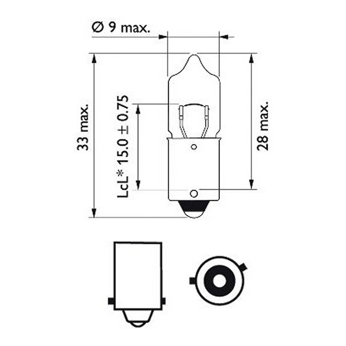 Автолампа 6W