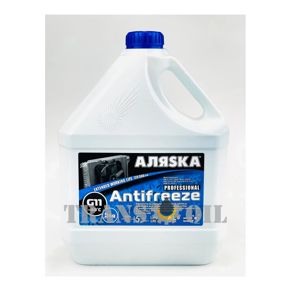 АЛЯSKA G11 Антифриз синій -40 5кг