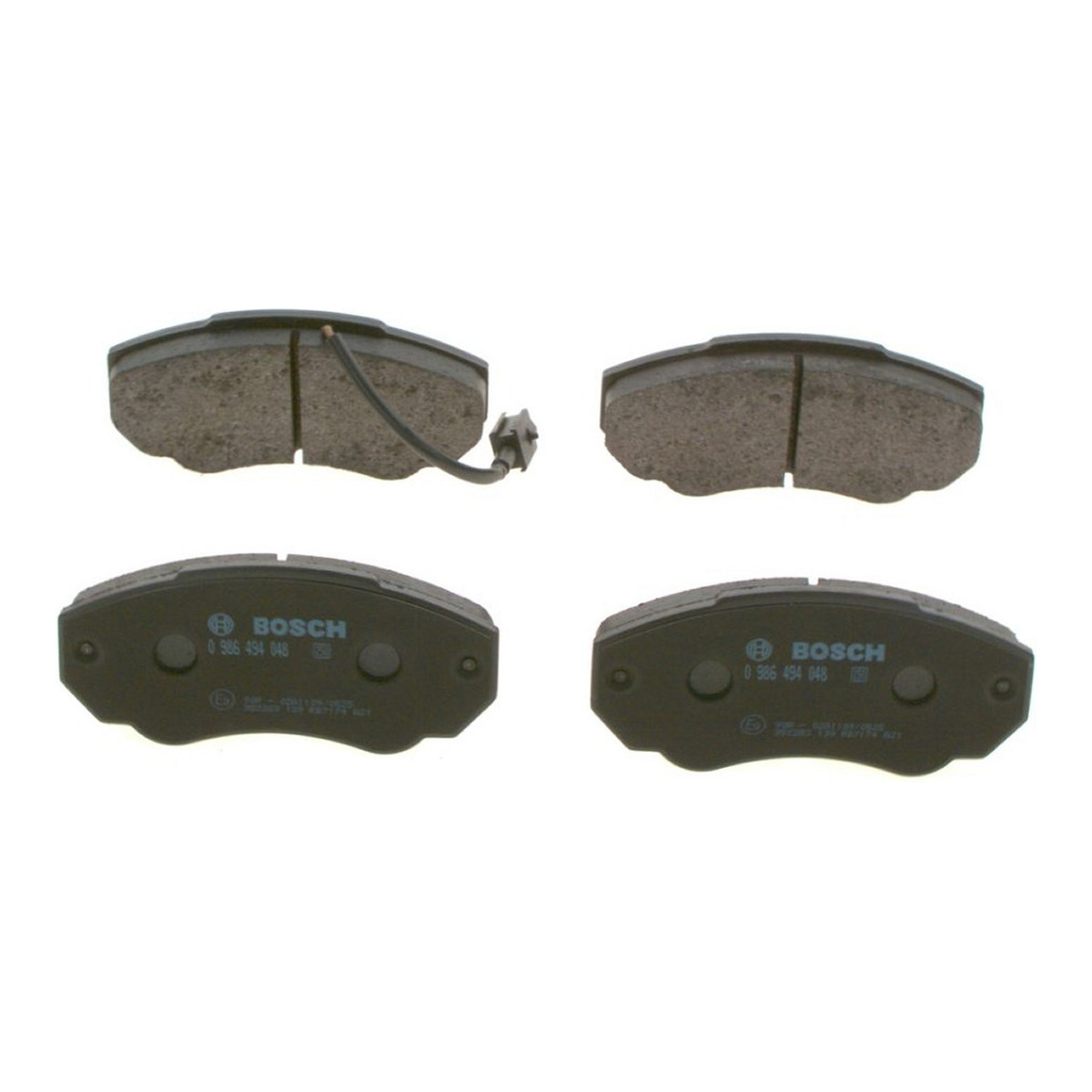 Комплект гальмівних колодок передн , CITROEN JUMPER I, JUMPER II, FIAT DUCATO, PEUGEOT BOXER 1.9D-2.8D 02.94-