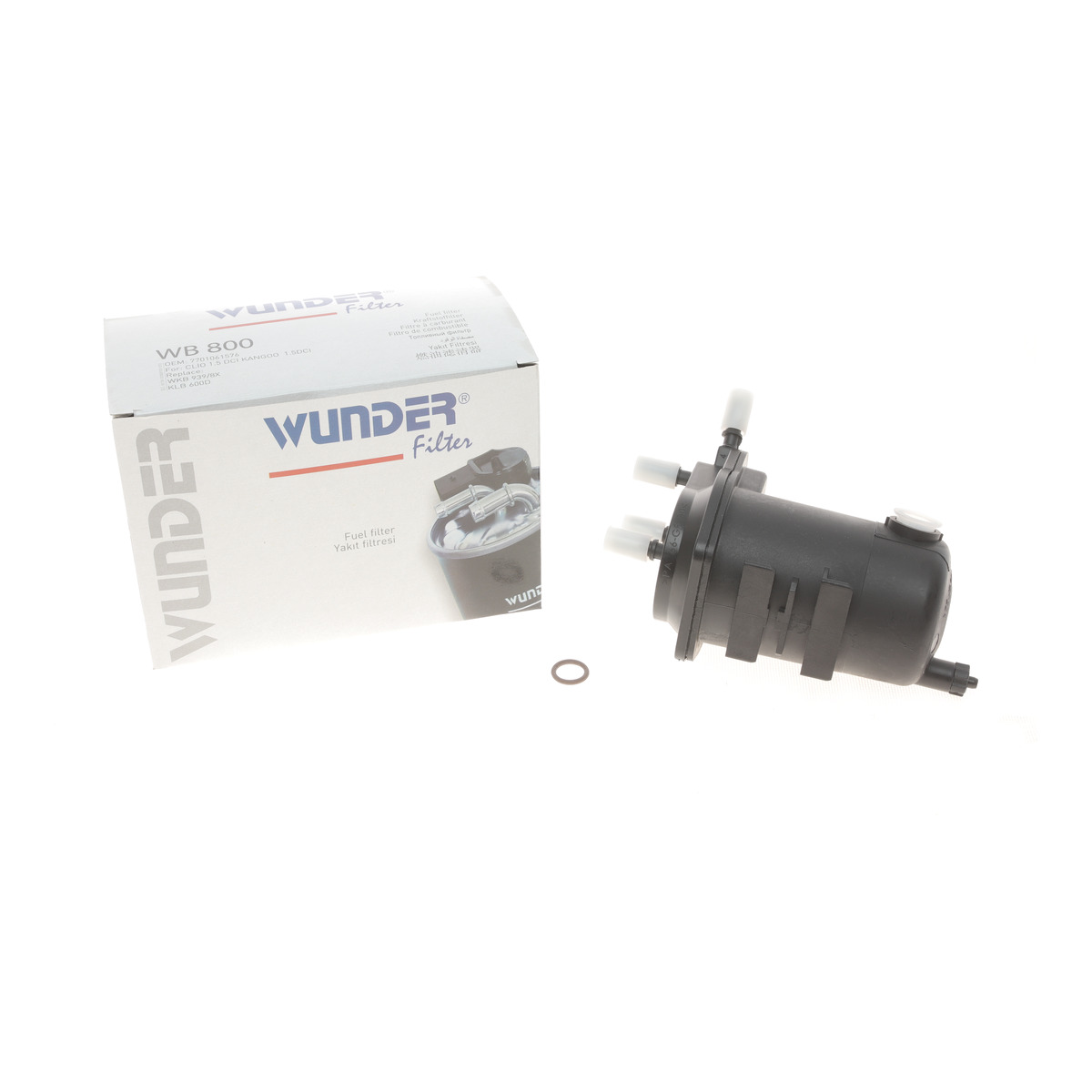 Фільтр паливний Renault Kangoo 1.5DCI (під датчик води) Wunder Filter