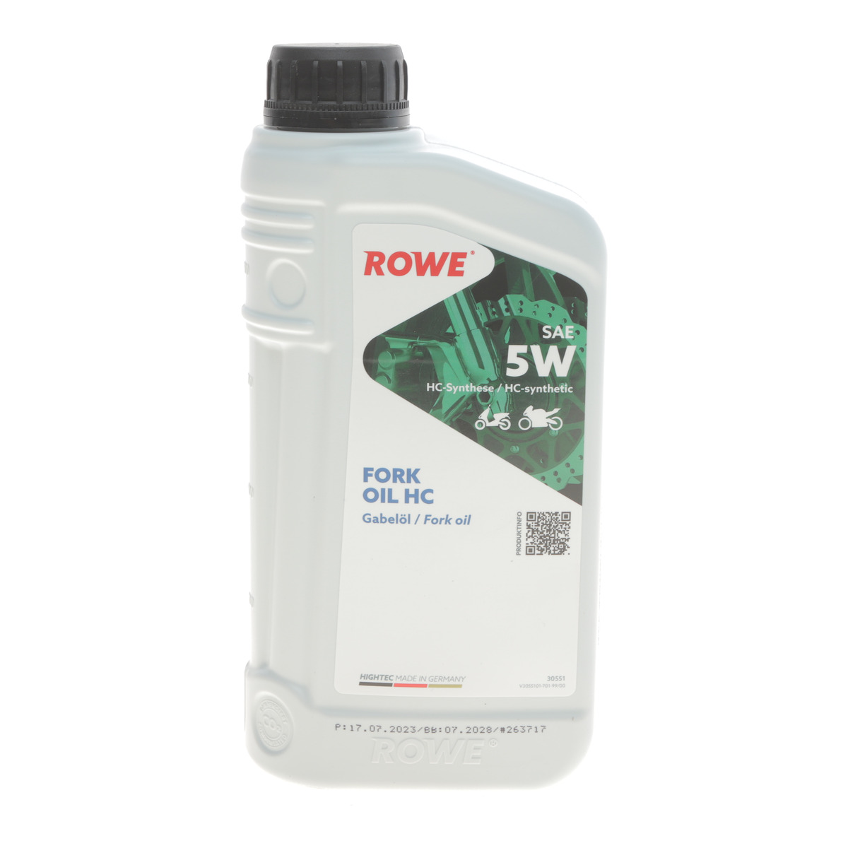 Олива 5W для мотовилок HIGHTEC FORK OIL HC (1L) ROWE