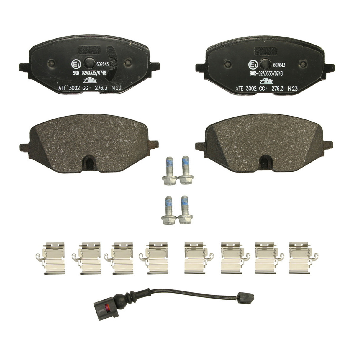 Колодки гальмівні (передні) Audi A3/Skoda Octavia/Seat Leon/VW Golf VIII 19-/Caddy 20- (+датчик) (Lucas/TRW) ATE