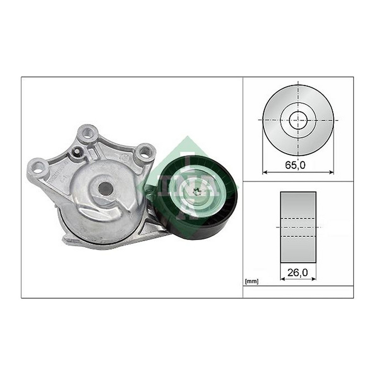 Натяжник ременя генератора Peugeot 2008/208 1.6HDi 12-/Citroen C3 1.4/1.6HDi 09- /C4 Cactus 14- Schaeffler INA фото 4