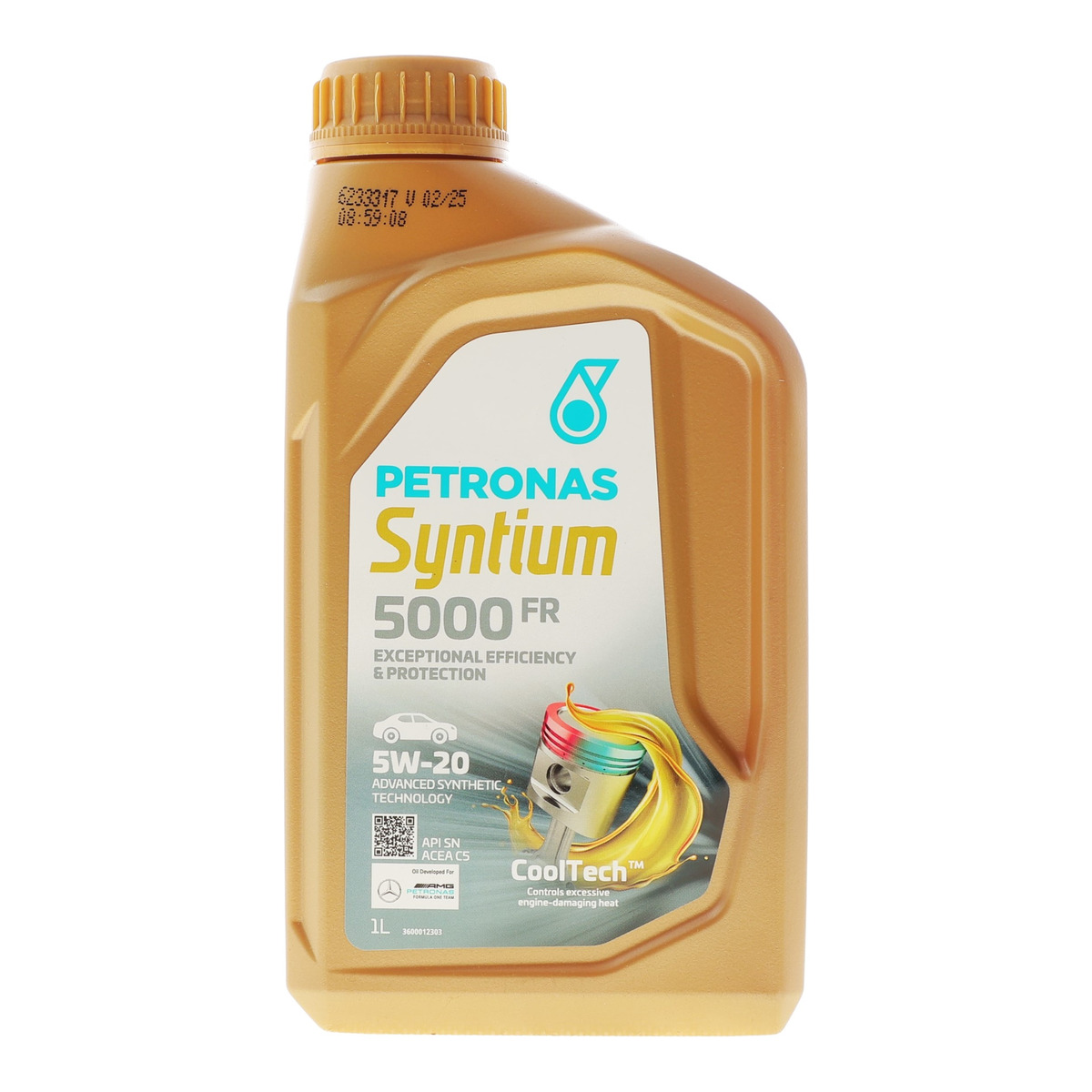 Олива 5W20 SYNTIUM 5000 FR (1L) (ILSAC GF5) (WSS-M2C 948-B/STJLR.03.5004) (з-на на 71236E18EU) PETRONAS