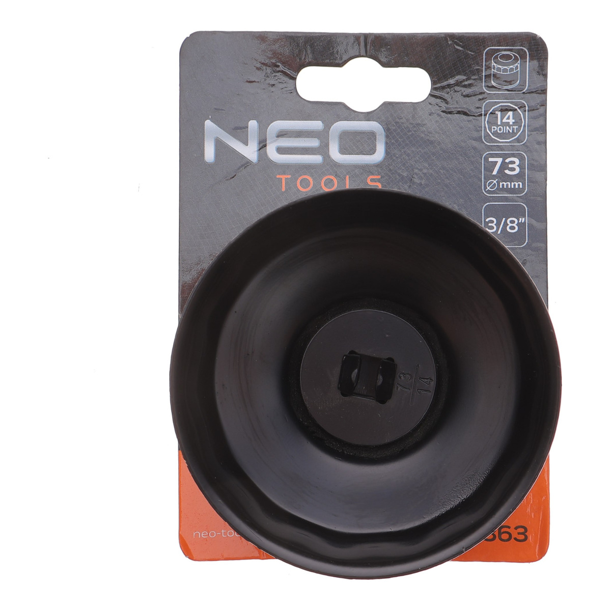 Насадка для заміни масляного фільтра 3/8" (d=73mm/14 граней) NEO Tools