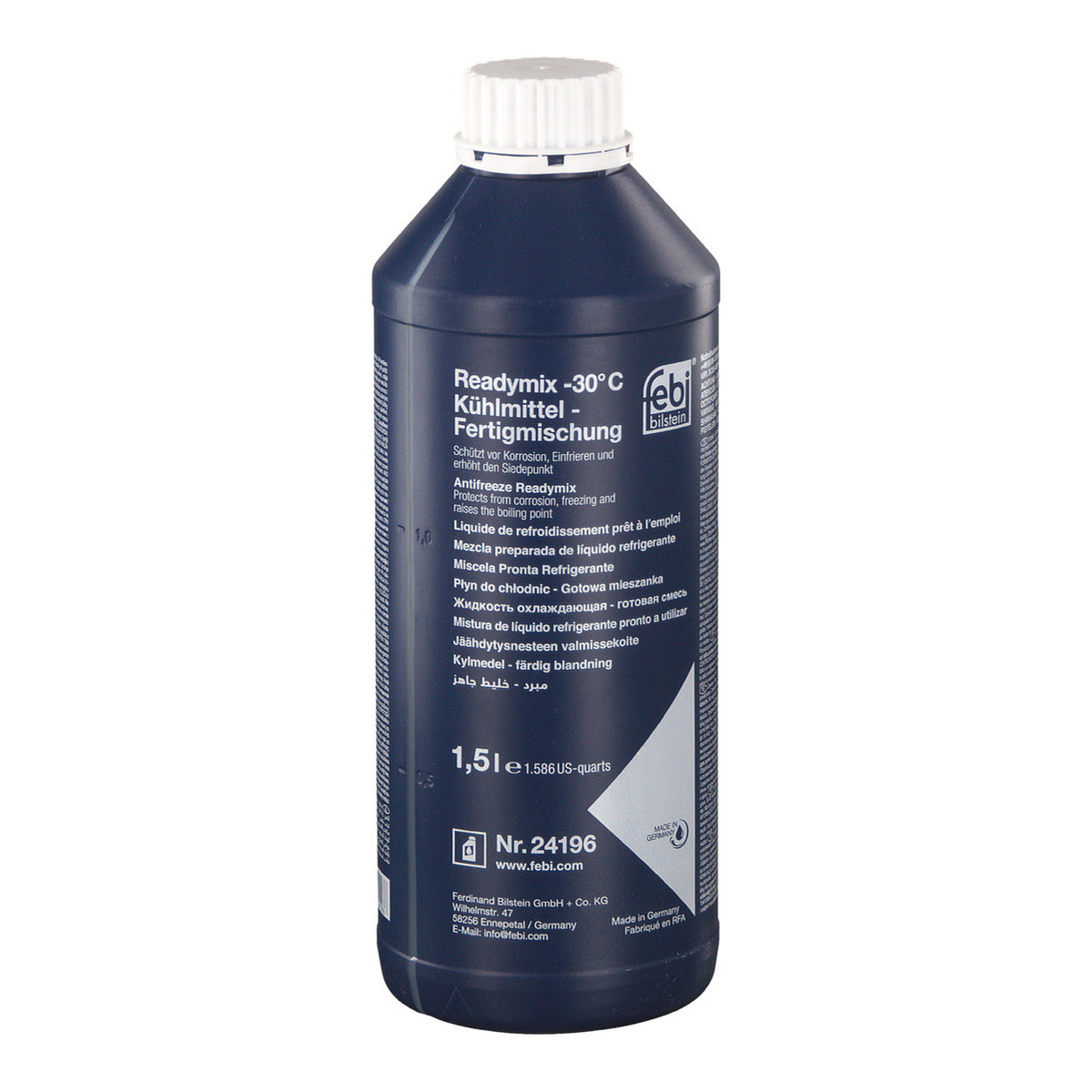 Антифриз (синій) G11 (1,5 л) (MB325.0/325.2) (-30°C готовий до застосування) Febi Bilstein