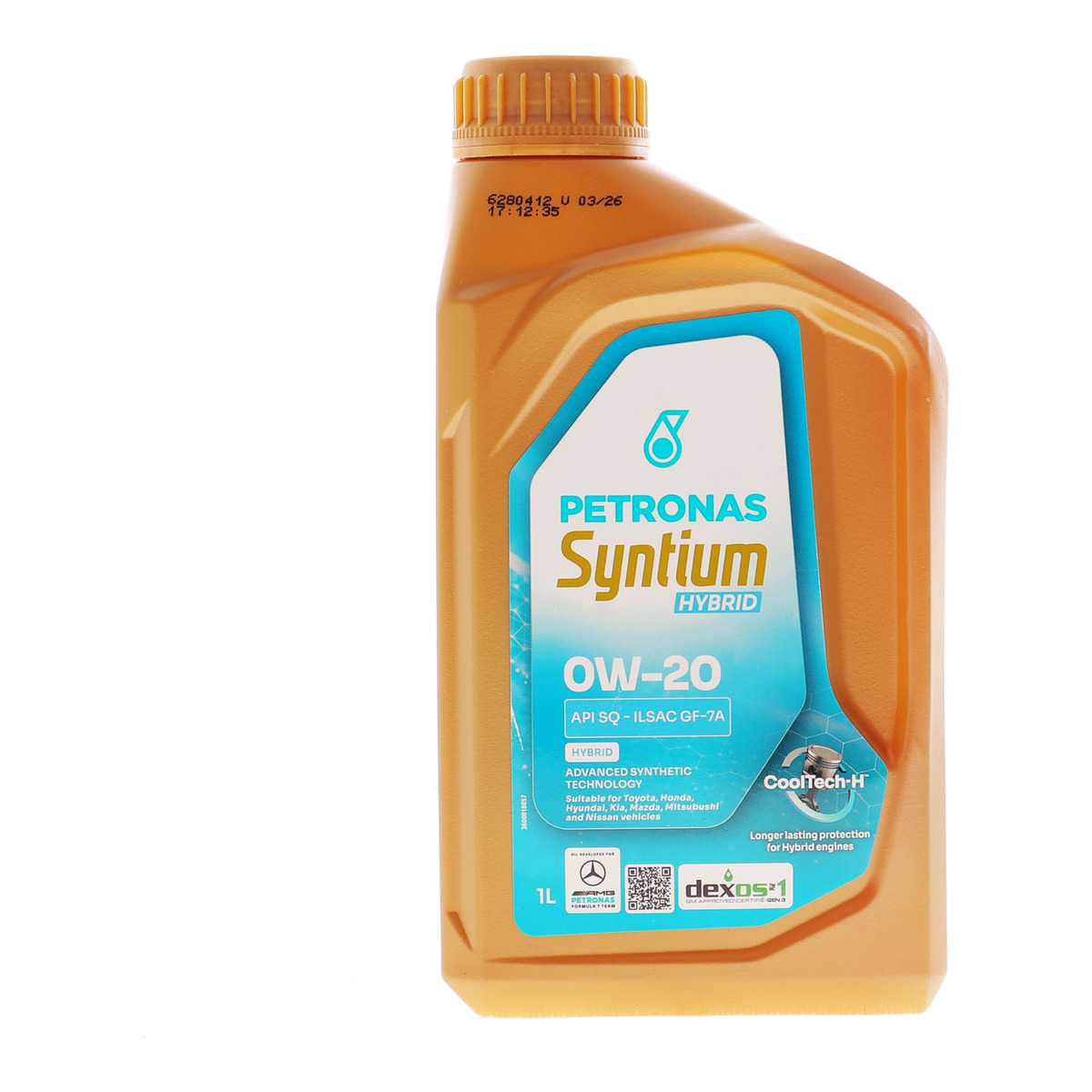 Олива 0W20 SYNTIUM HYBRID (1L) (API SQ/ILSAC GF-7A) (GM dexos1 Gen 3/Ford WSS-M2C962-A) заміна для 70803E18EU PETRONAS