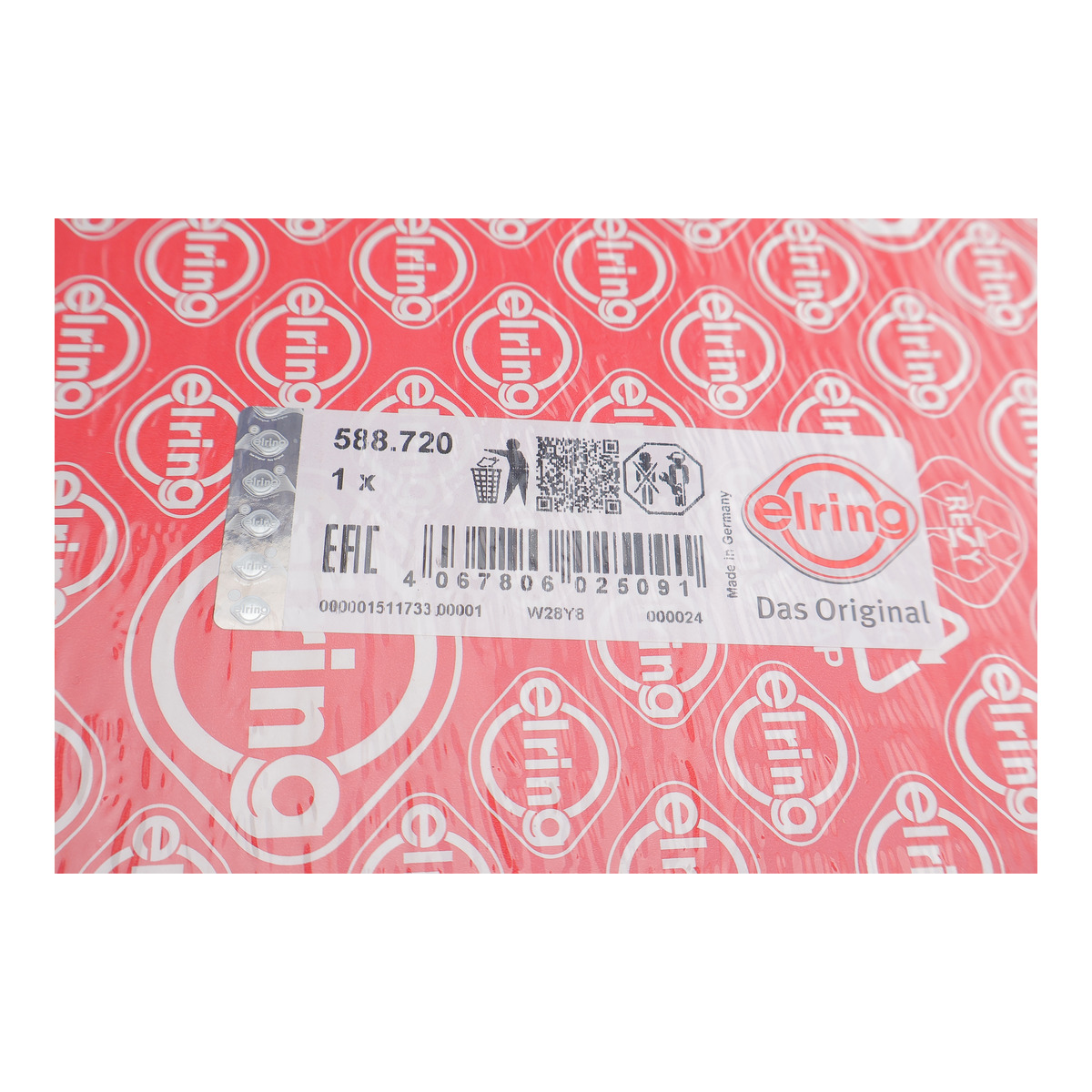 Прокладка ГБЦ BMW 3 (G20/G80/G28)/5 (G30/F90) 18- (3 мітки) (1.65mm) B47 ELRING