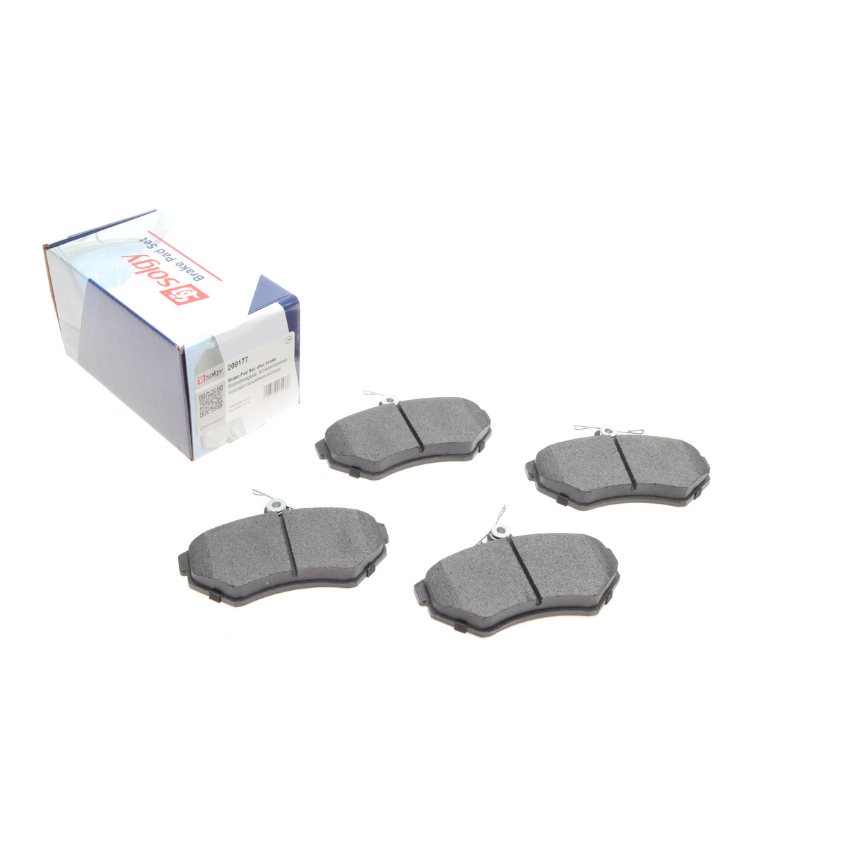 Колодки гальмівні (передні) Seat Cordoba/Ibiza/VW Caddy/Golf/Polo 91-04/Passat B3/B4 88-97 Solgy