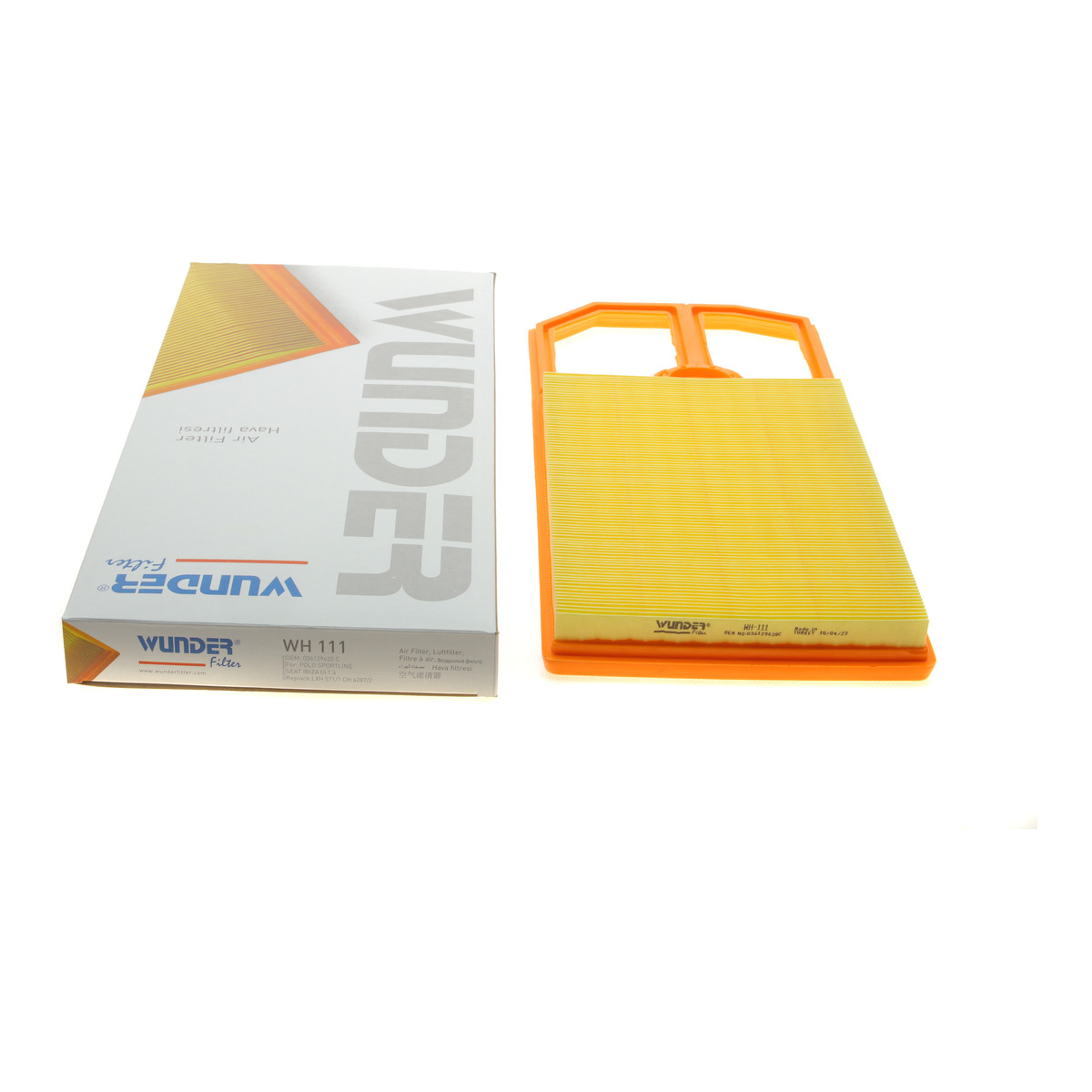 Фільтр повітряний VW Golf IV 1.4-1.6 Wunder Filter