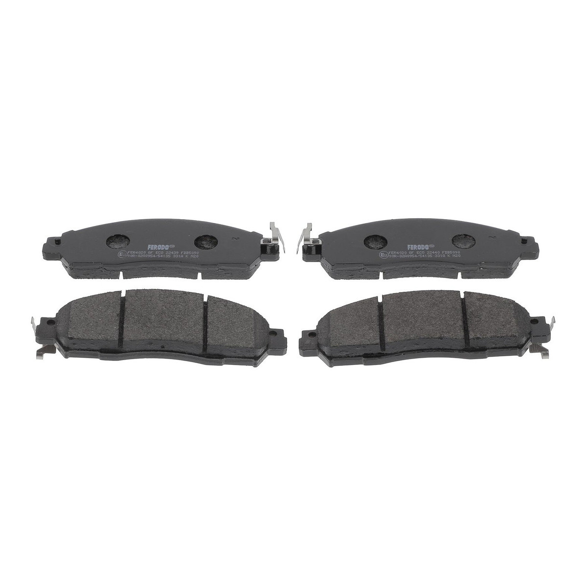 Комплект гальмівних колодок передн , NISSAN NAVARA NP300, RENAULT ALASKAN 2.3D/2.5D 07.14-