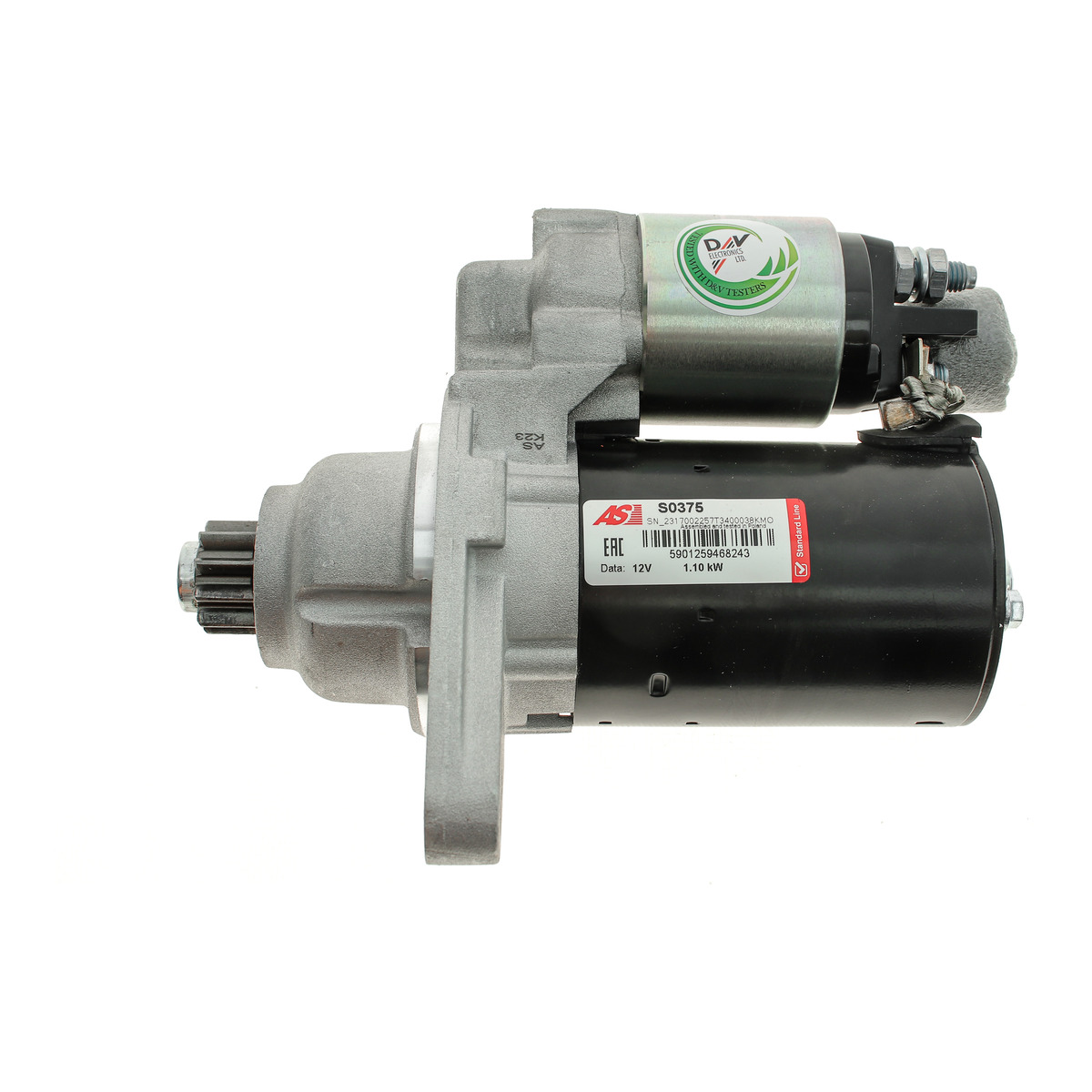 Стартер Audi A3/Skoda Octavia/VW Golf 1.2 TSI 08-13 (12V/1.1kw) (z=10)
