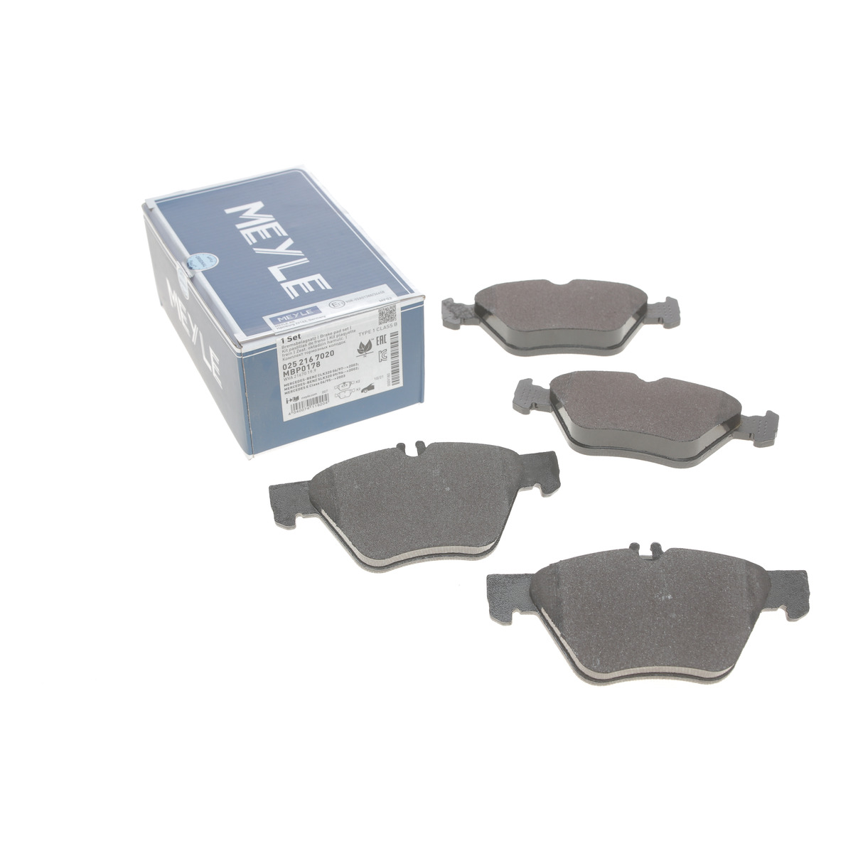 Колодки тормозные (передние) MB E-class (W210) 95-02 (ATE)
