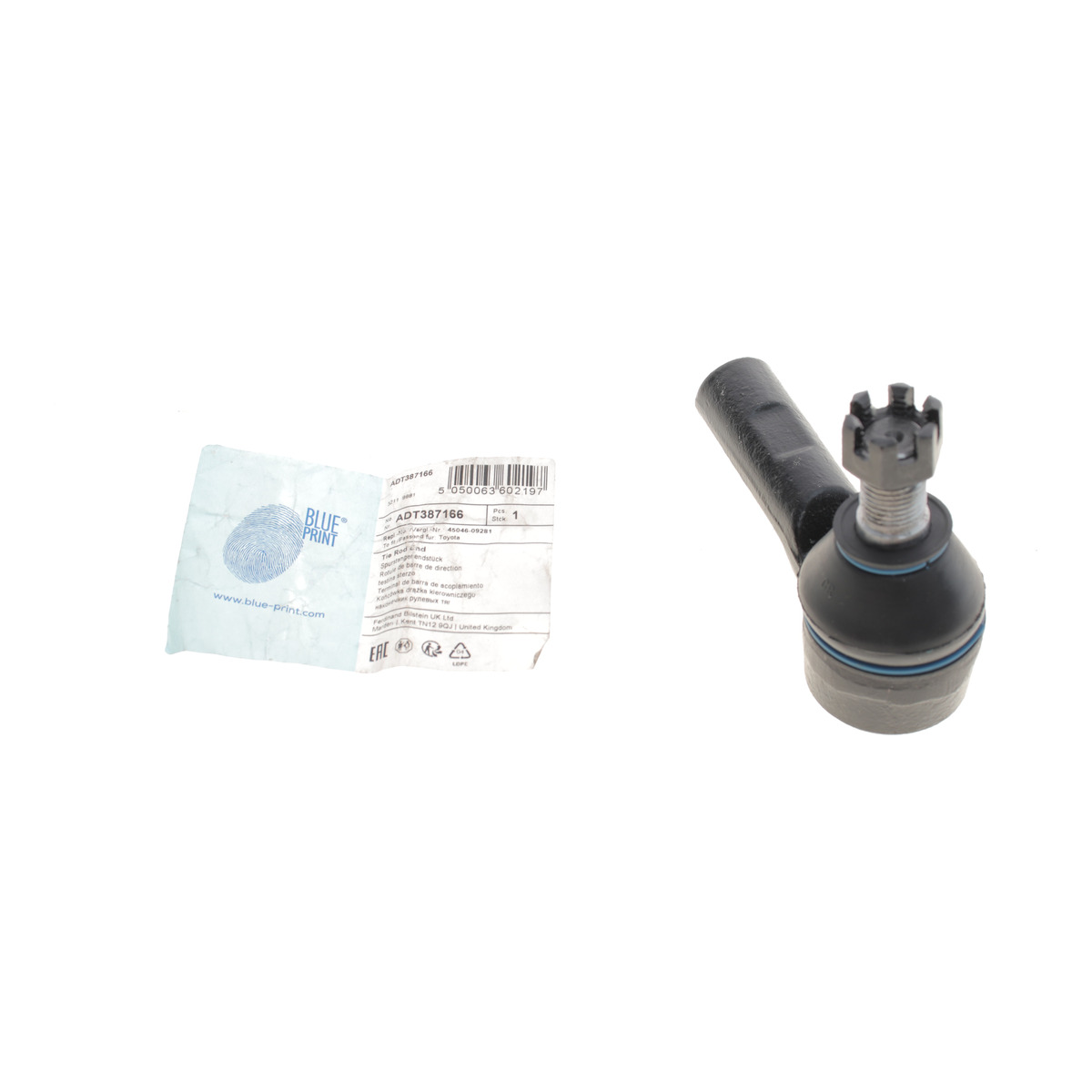 Наконечник тяги рульової Toyota Fortuner/Hilux 04- Blue Print