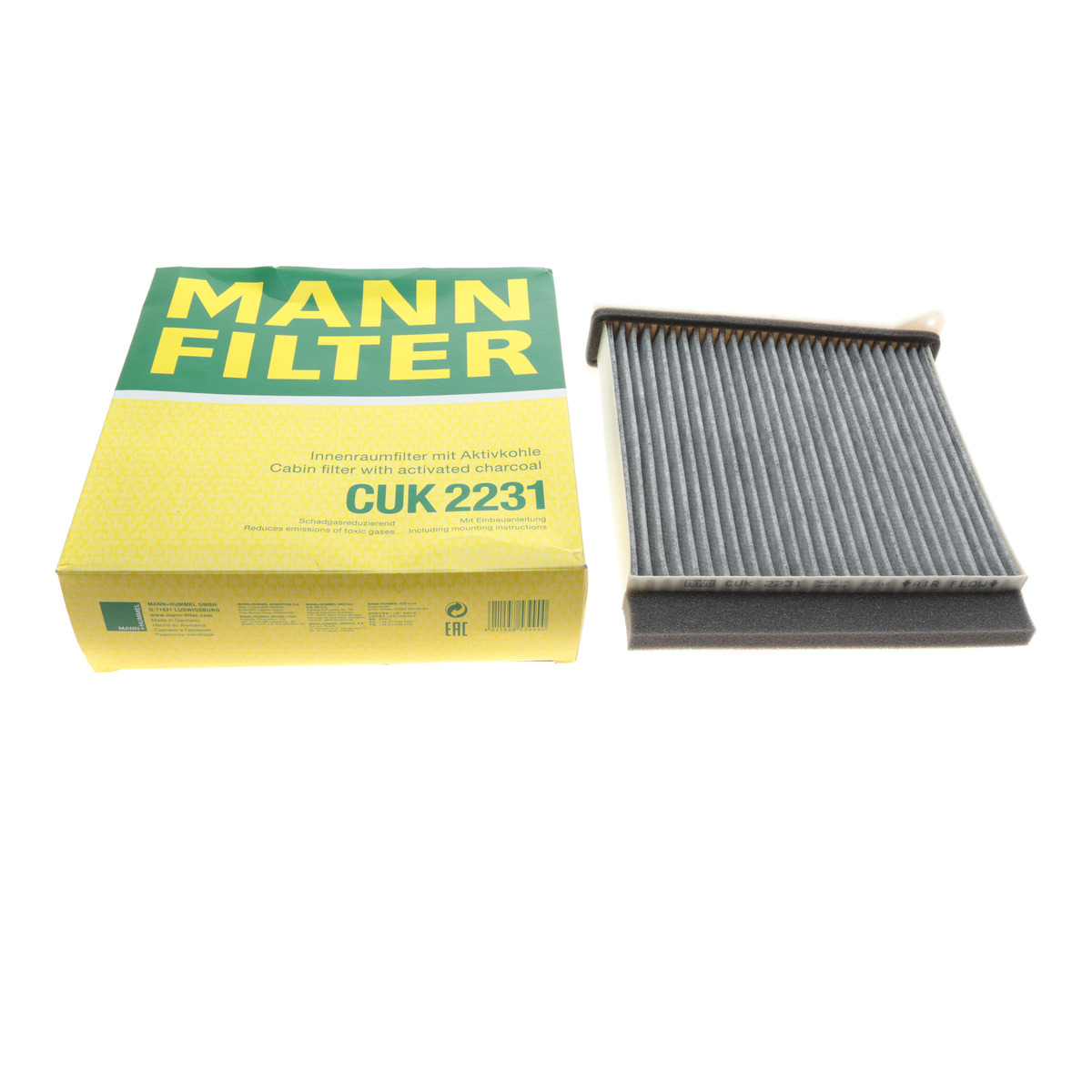 Фільтр салону Mitsubishi Grandis 04-11/L200 06-15/Lancer/Outlander 03-08/Pajero Sport 08- (вугільний) Mann Filter