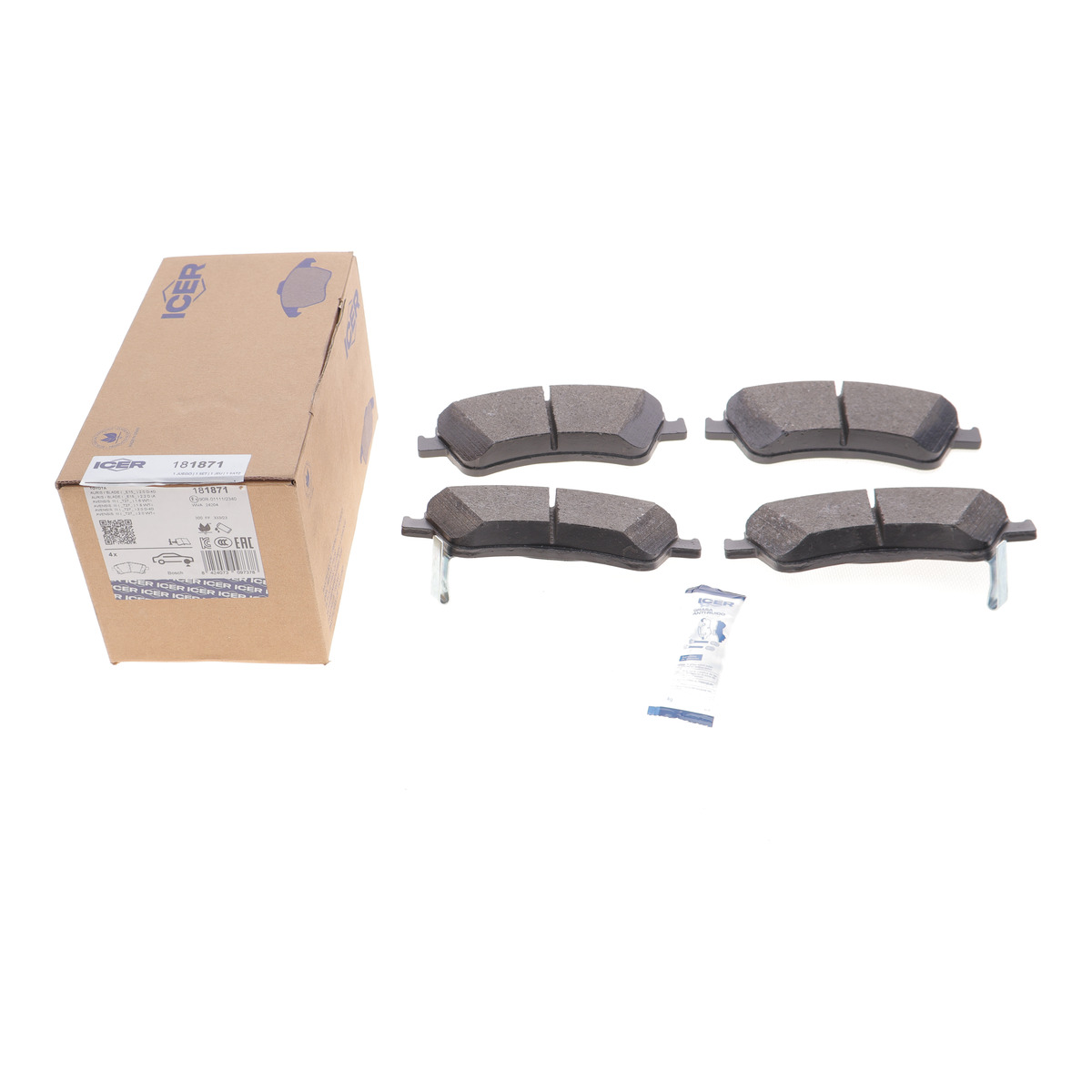 Колодки гальмівні (передні) Toyota Avensis/Verso 08-18/Corolla/Auris 06-15 Icer