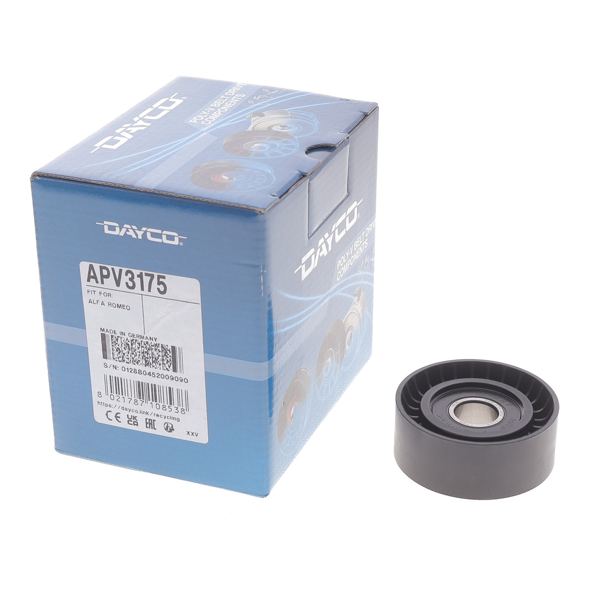 Ролик генератора Alfa Romeo 159 1.9JTDM 16V 05-11 (65x25.5) DAYCO