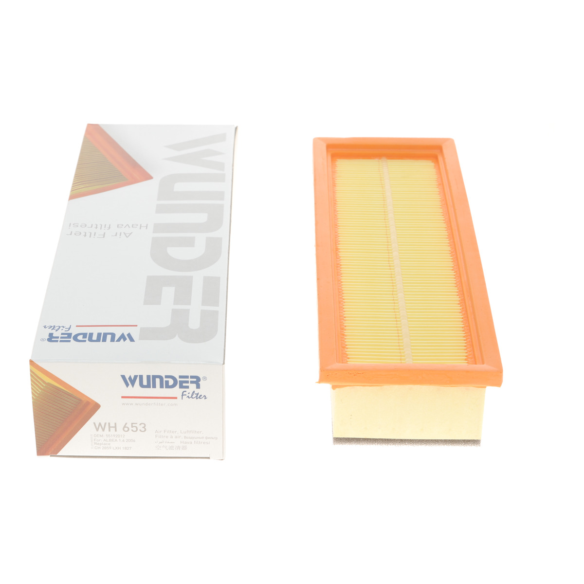 Фільтр повітряний Fiat Doblo 1.4i 05- Wunder Filter