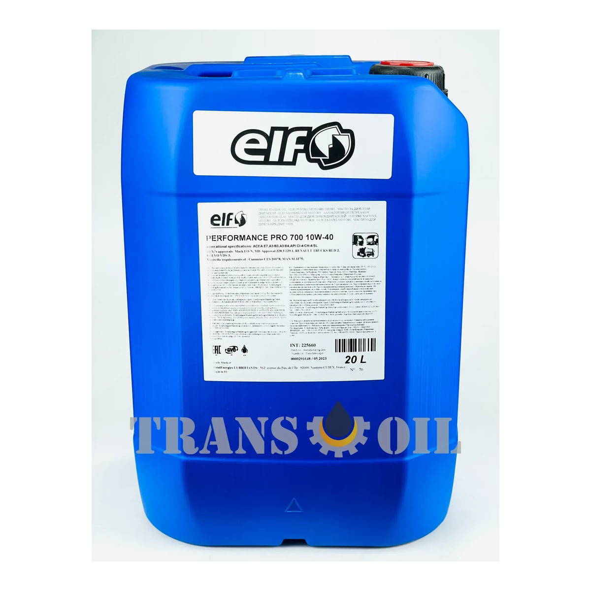 Олива моторна Elf Performance Pro 700 10W-40 20л