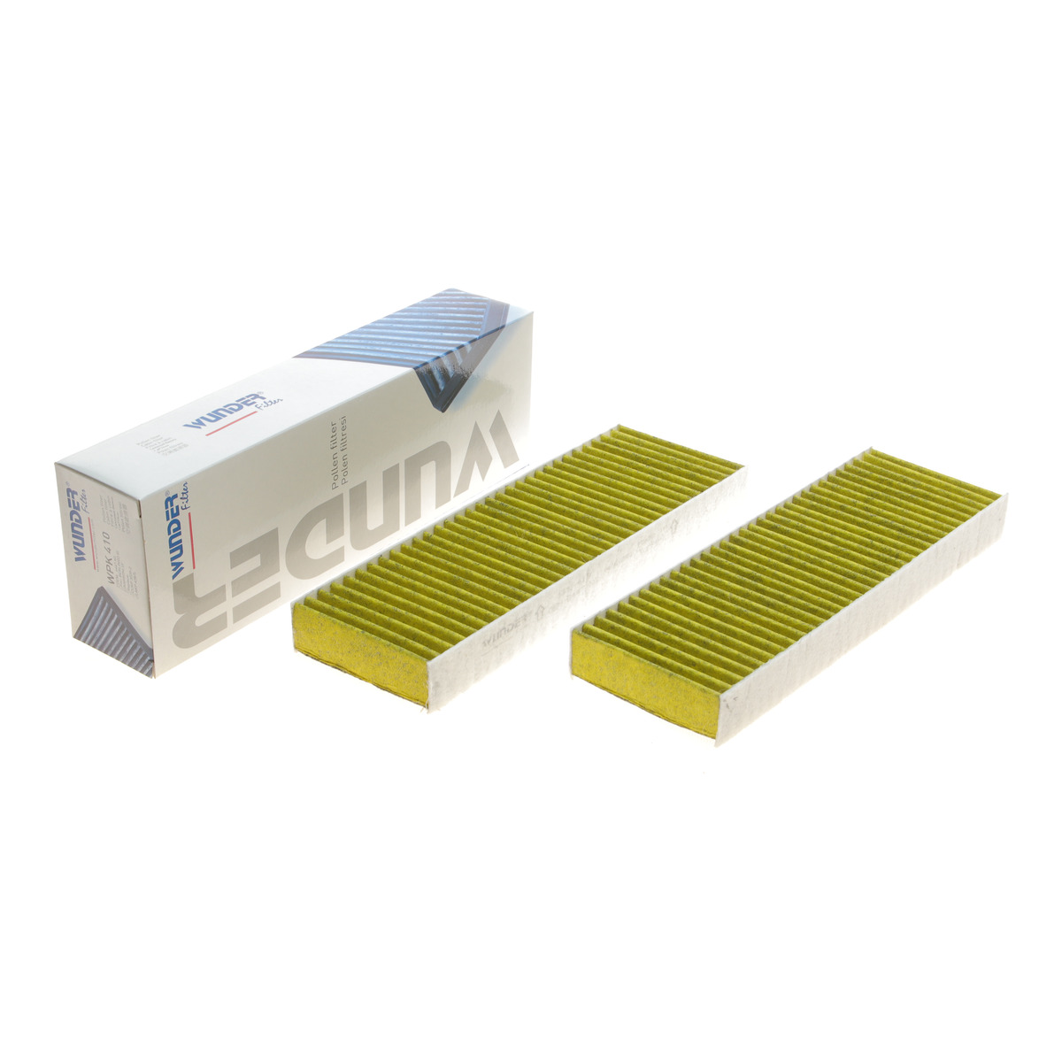Фільтр салону Citroen Berlingo/Peugeot Partner 08- (вугільний) (к-кт 2 шт.) Wunder Filter