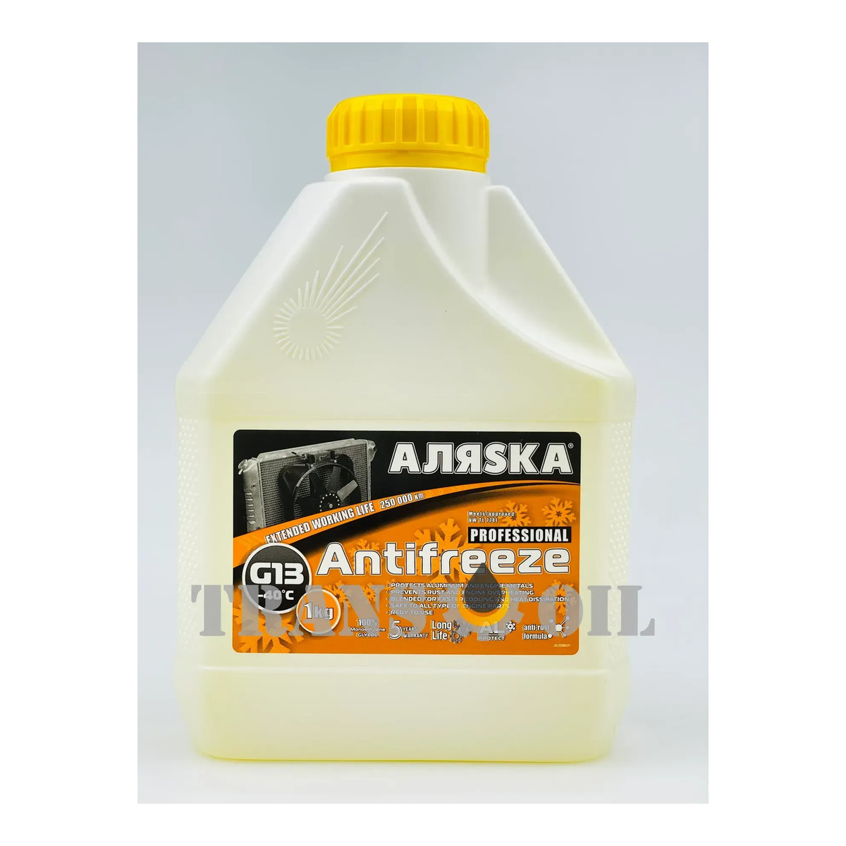 АЛЯSКА G13 Антифриз жовтий -40 1кг