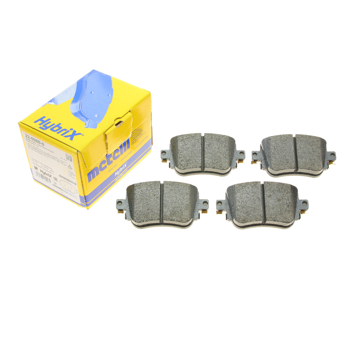 Колодки гальмівні (задні) Audi Q3/Skoda Octavia/Seat Leon/VW Golf/Caddy IV 14- Metelli