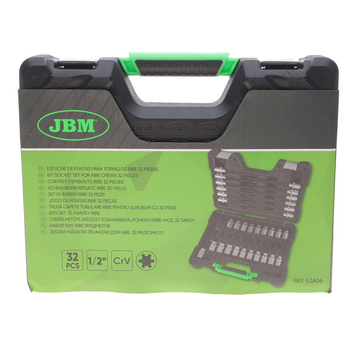 Набір головок 1/2" зі вставками MP 32 од. JBM
