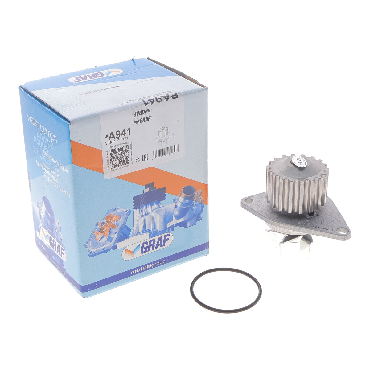 Помпа води Citroen C2/C3/C4/Peugeot 206/307 1.4 16V 03- (18z) (B/B) (6 лоп.) GRAF