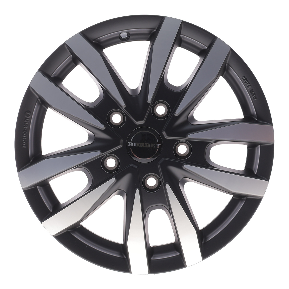 Диск колісний Renault Master 3 10- (6.5Jx16 5x130x89.1 ET66) (black polished matt) (легкосплавний) Borbet