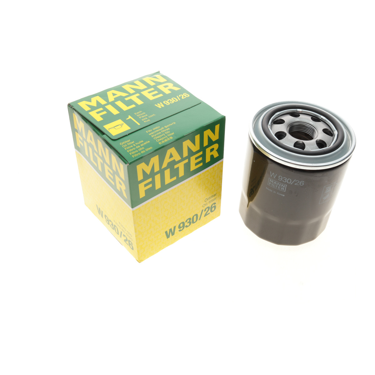 Фільтр масляний Hyundai H-1 97-/H350 15-/Kia Carnival 2.7-2.9 CRDI 01- Mann Filter