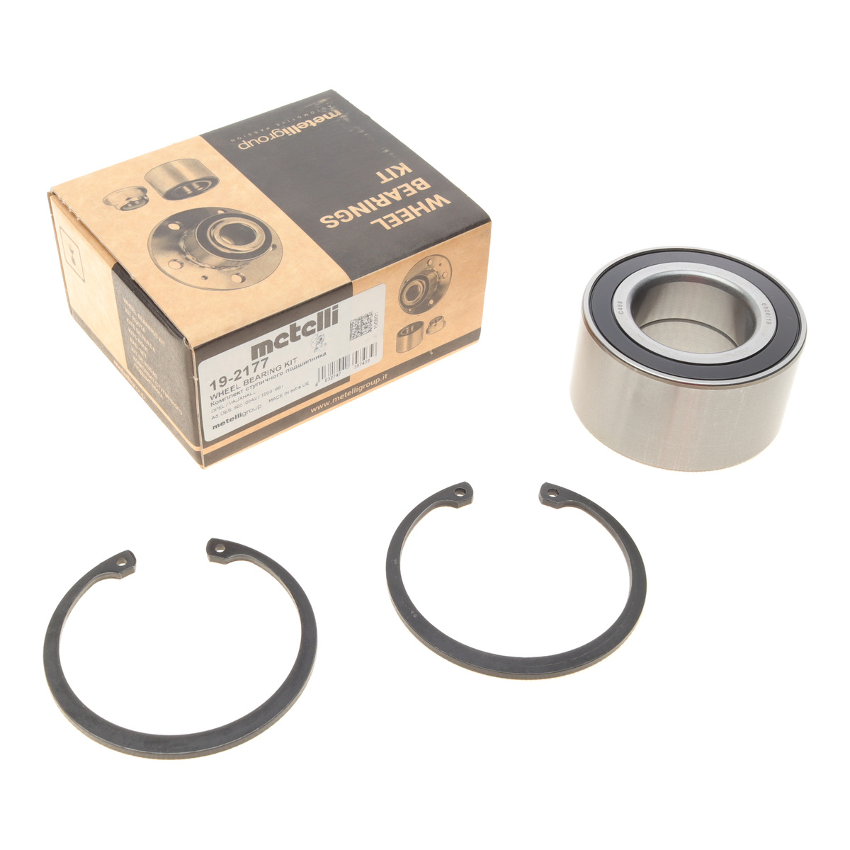 Підшипник маточини (передньої) Opel Astra F 91-01/Omega B 94-03/Vectra A/B 93-03 (39x74x39) Metelli