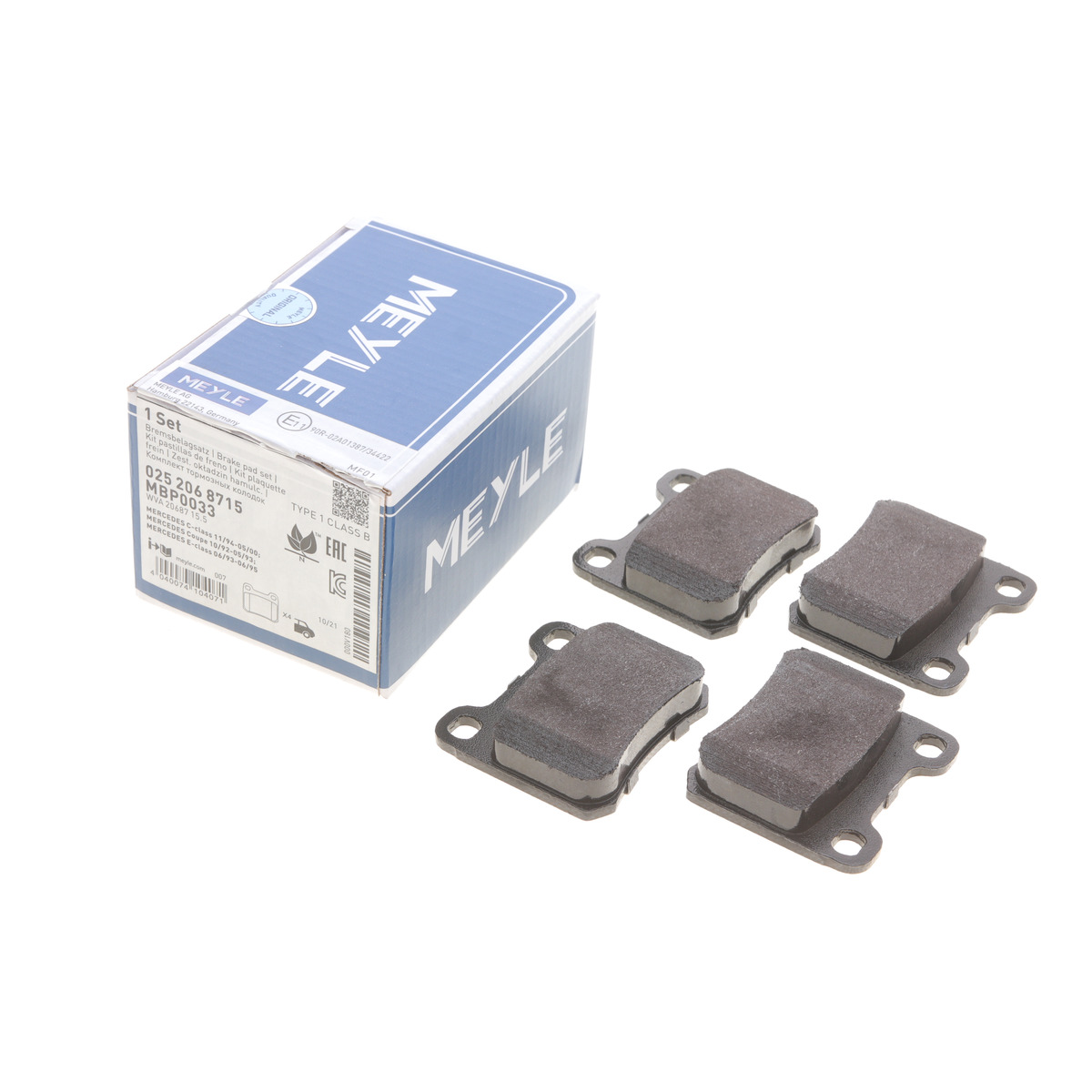 Колодки тормозные (задние) MB E-class (W201/W124)