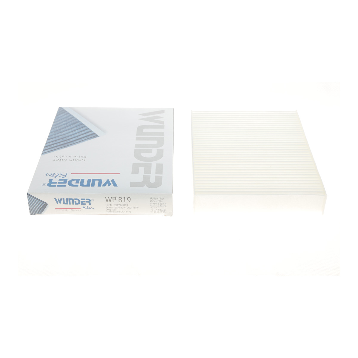 Фільтр салону Renault Megane IV 1.2-1.6DCi 15- Wunder Filter
