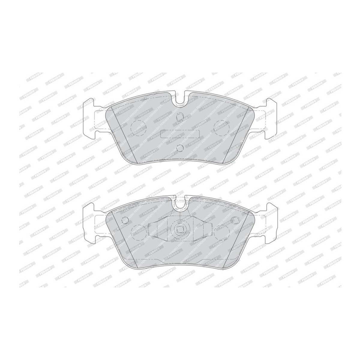 Комплект гальмівних колодок передн (із замком), BMW 1 (E87), 3 (E90) 1.6/2.0/2.0D 06.04-12.11