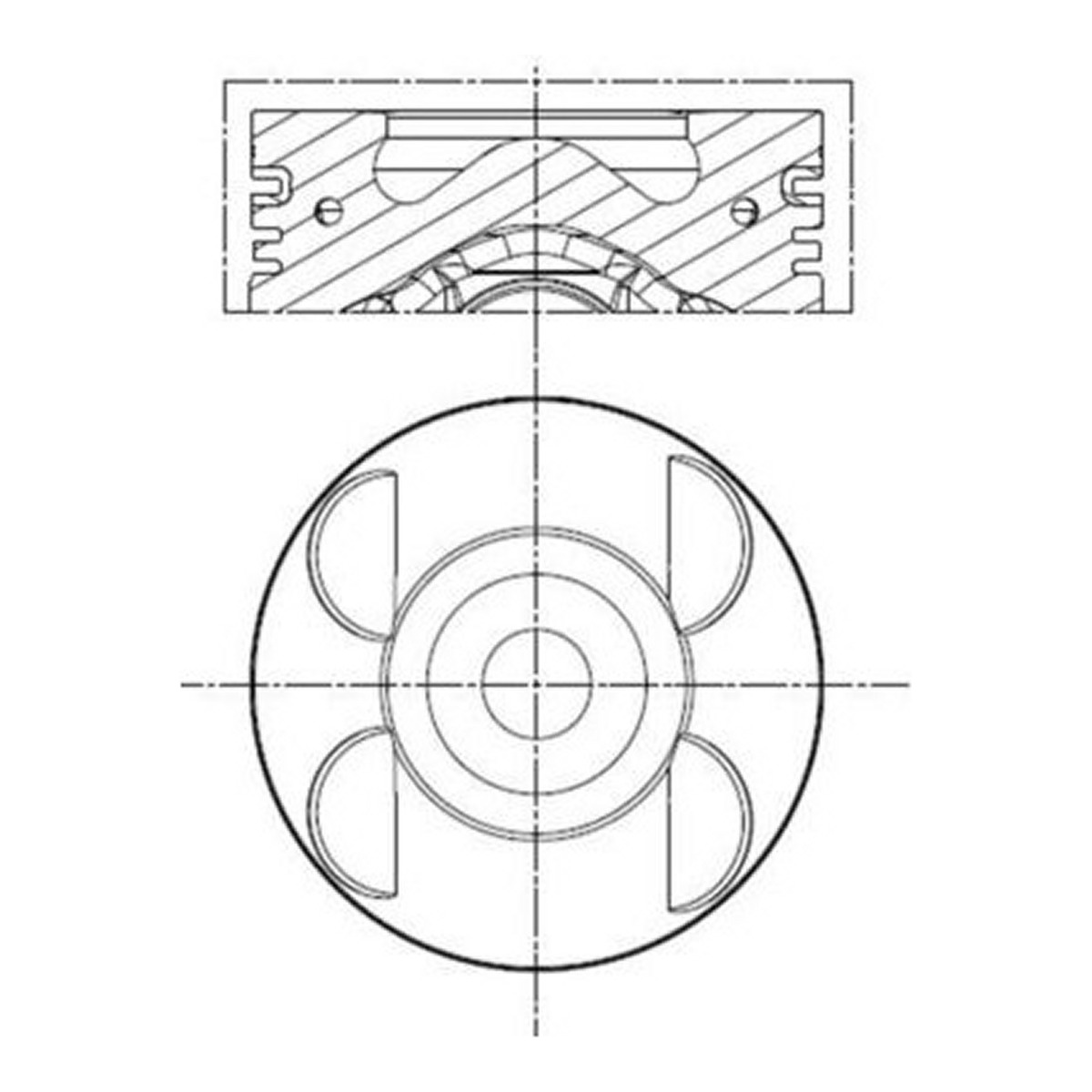Поршень MB Sprinter OM646 CDI 06-16 (88.00mm/STD) Mahle