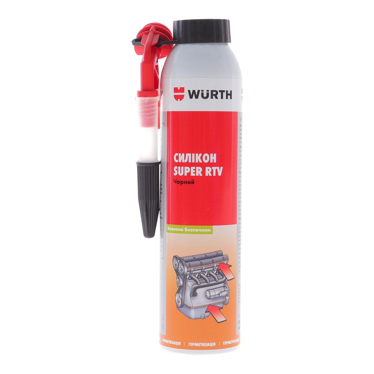 Герметик силиконовый (-60°C+ 260°C) SUPER-RTV (200ml) (черный)