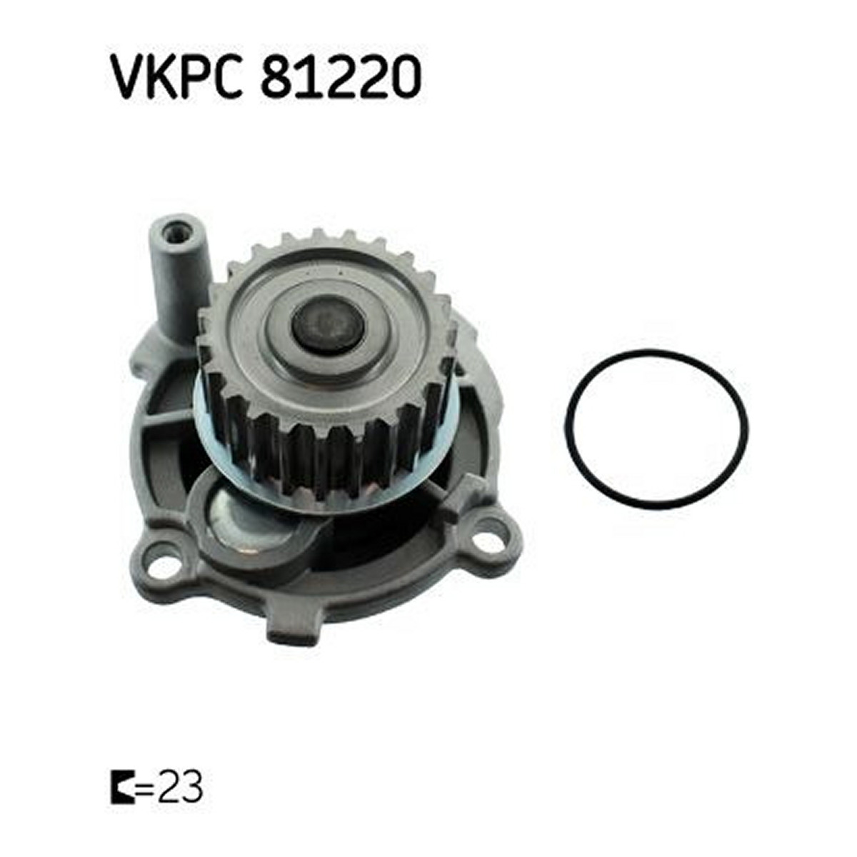 Помпа води Audi A4/A6/Seat Leon/Skoda Octavia/VW Golf IV-VI/Passat B5/B6 1.6-2.0 94- SKF фото 5